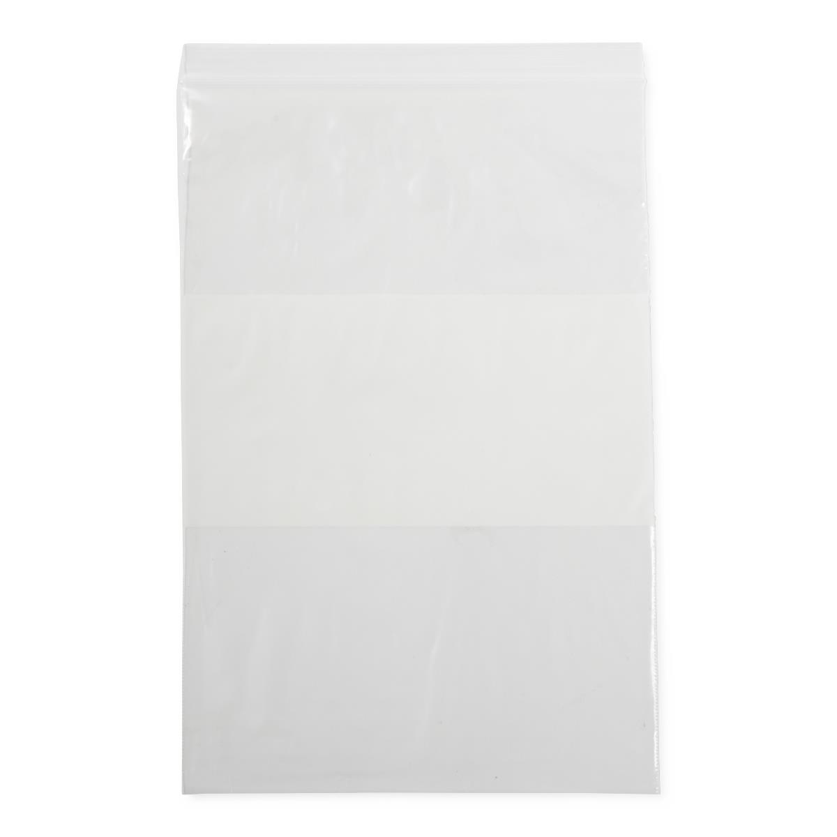 Zip Closure Bag Block Clear