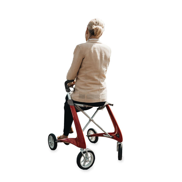ByACRE Carbon Ultralight rollator walking position