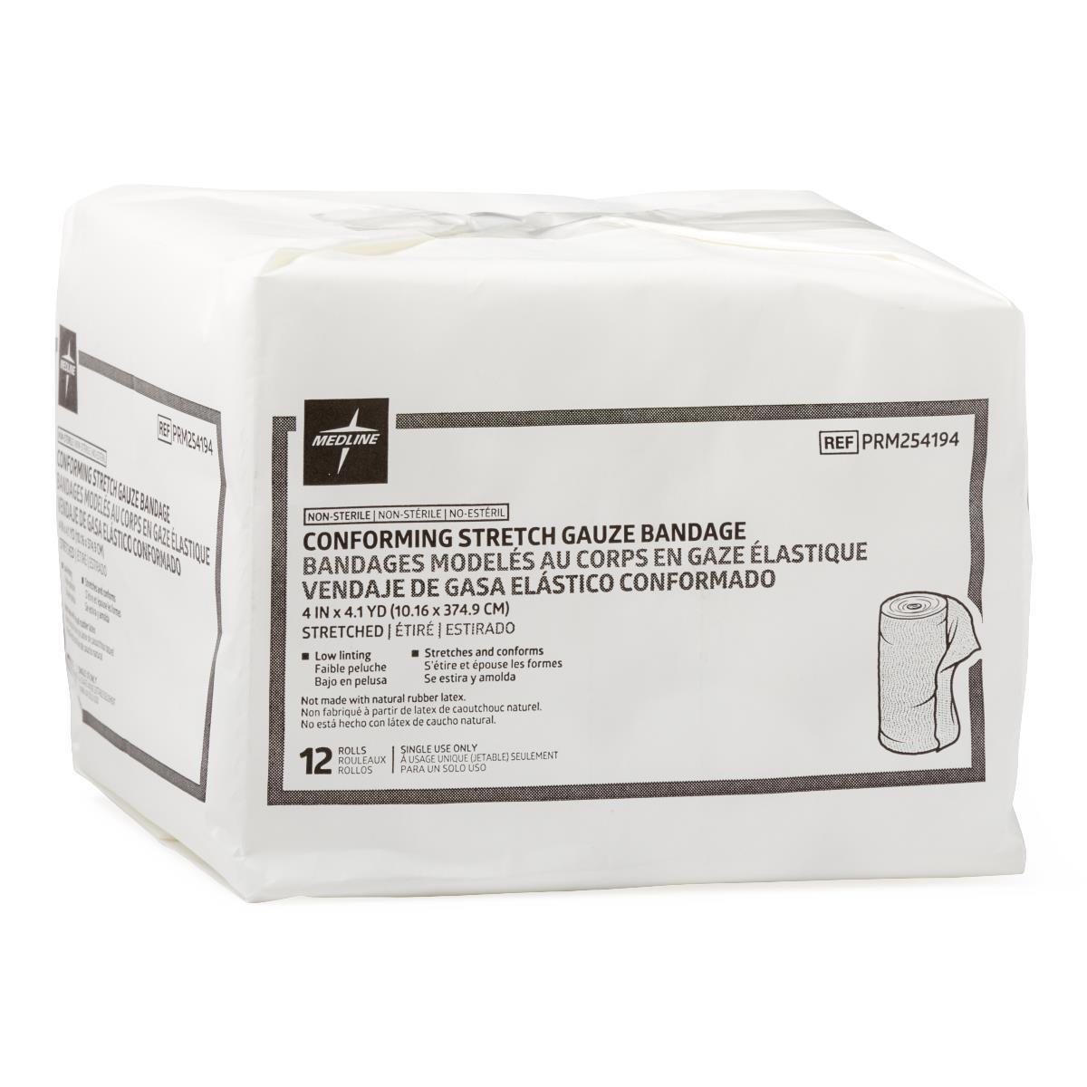 Medline Nonsterile Conforming Stretch Gauze Bandages