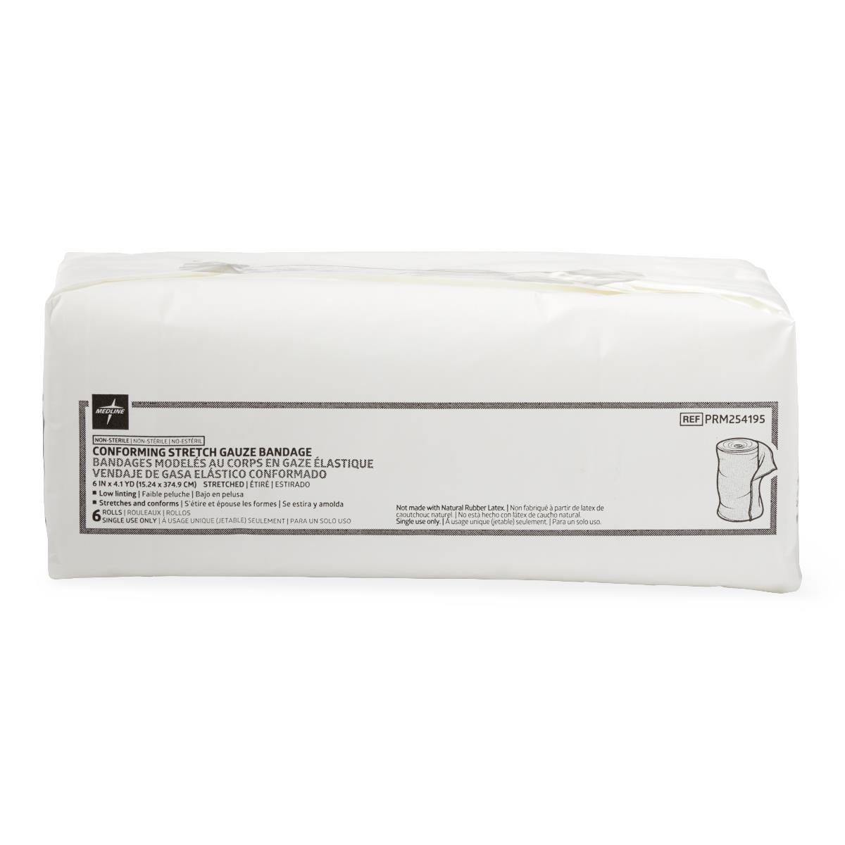 Medline Nonsterile Conforming Stretch Gauze Bandages