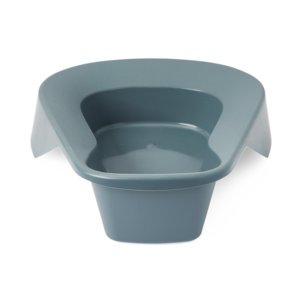 Bedpan Pontoon Style Plastic Single User Graphite Each