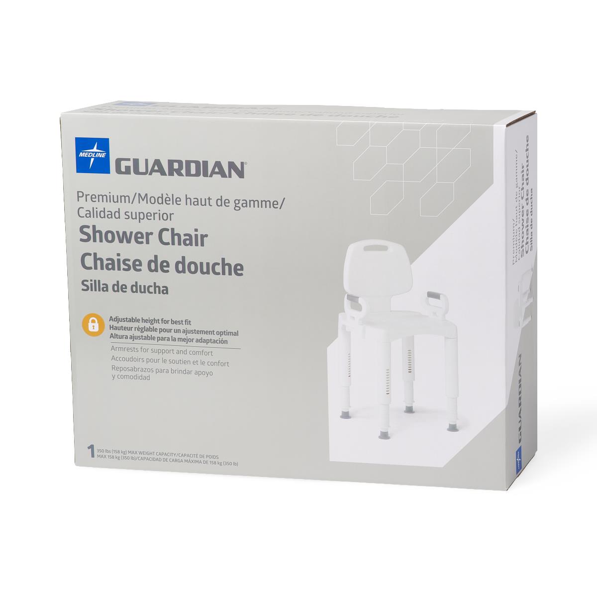 Shower Chair,with Back,premium Premium Series Shower Chair With Back