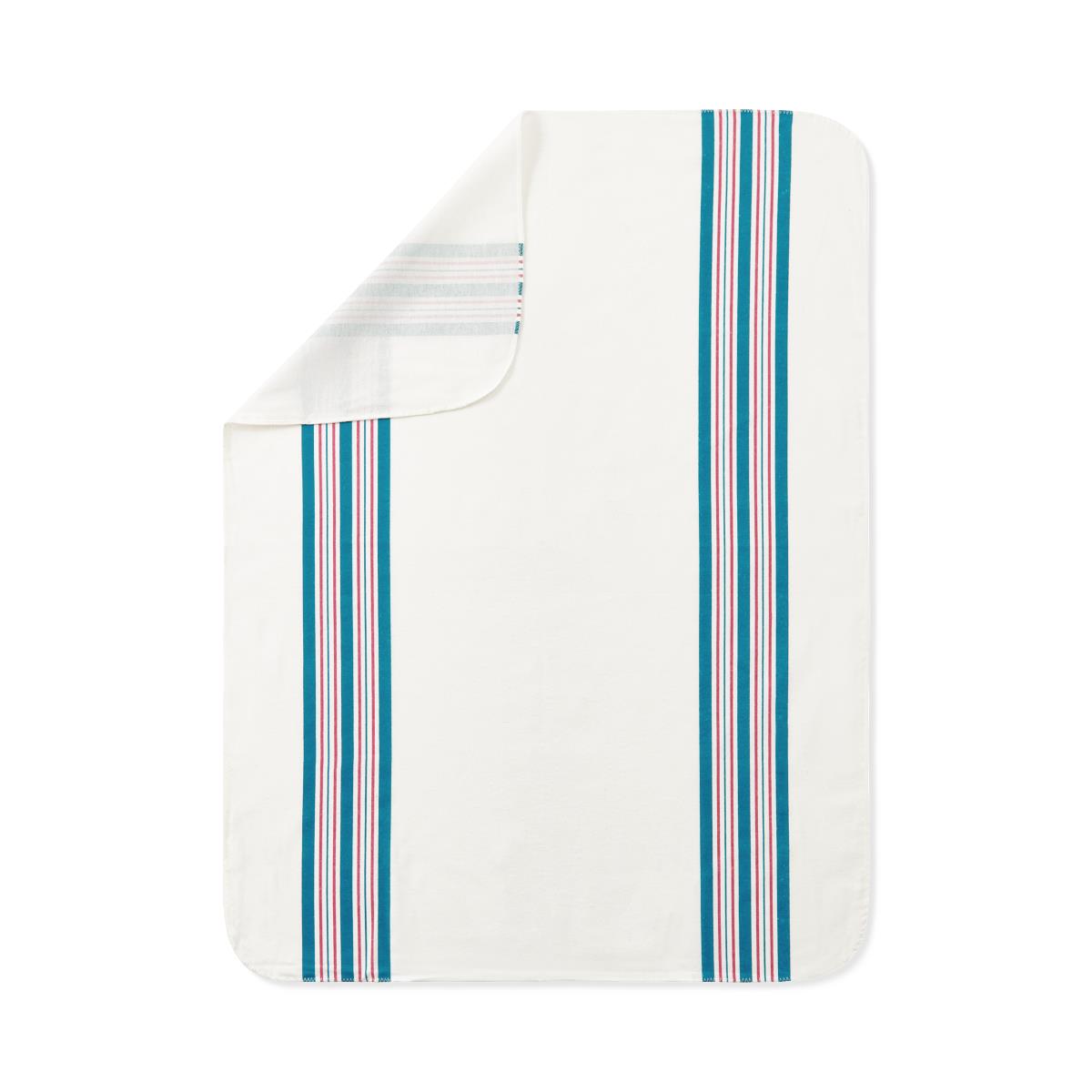 Blanket Baby 100% Cotton 30"x40" Pink And Blue Stripe Each
