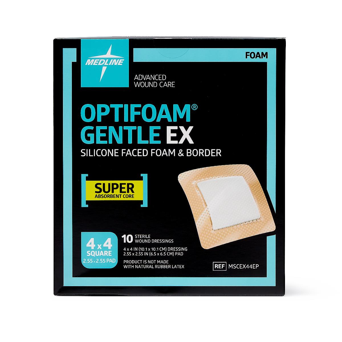 Optifoam Gentle EX Silicone-Faced Foam Wound Dressings
