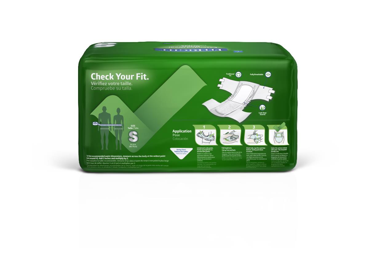 FitRight Extended Wear High-Capacity Adult Incontinence Briefs Extendedwear Night Brief