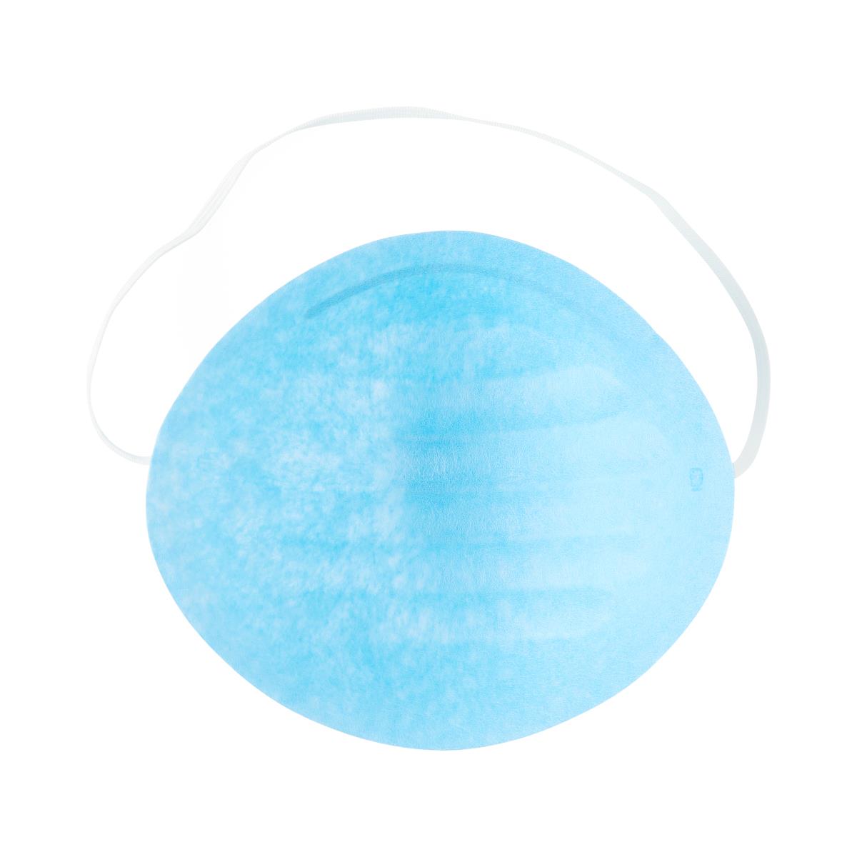 Face Mask Molded Aseptex Style With Nose Clip Blue Case/300