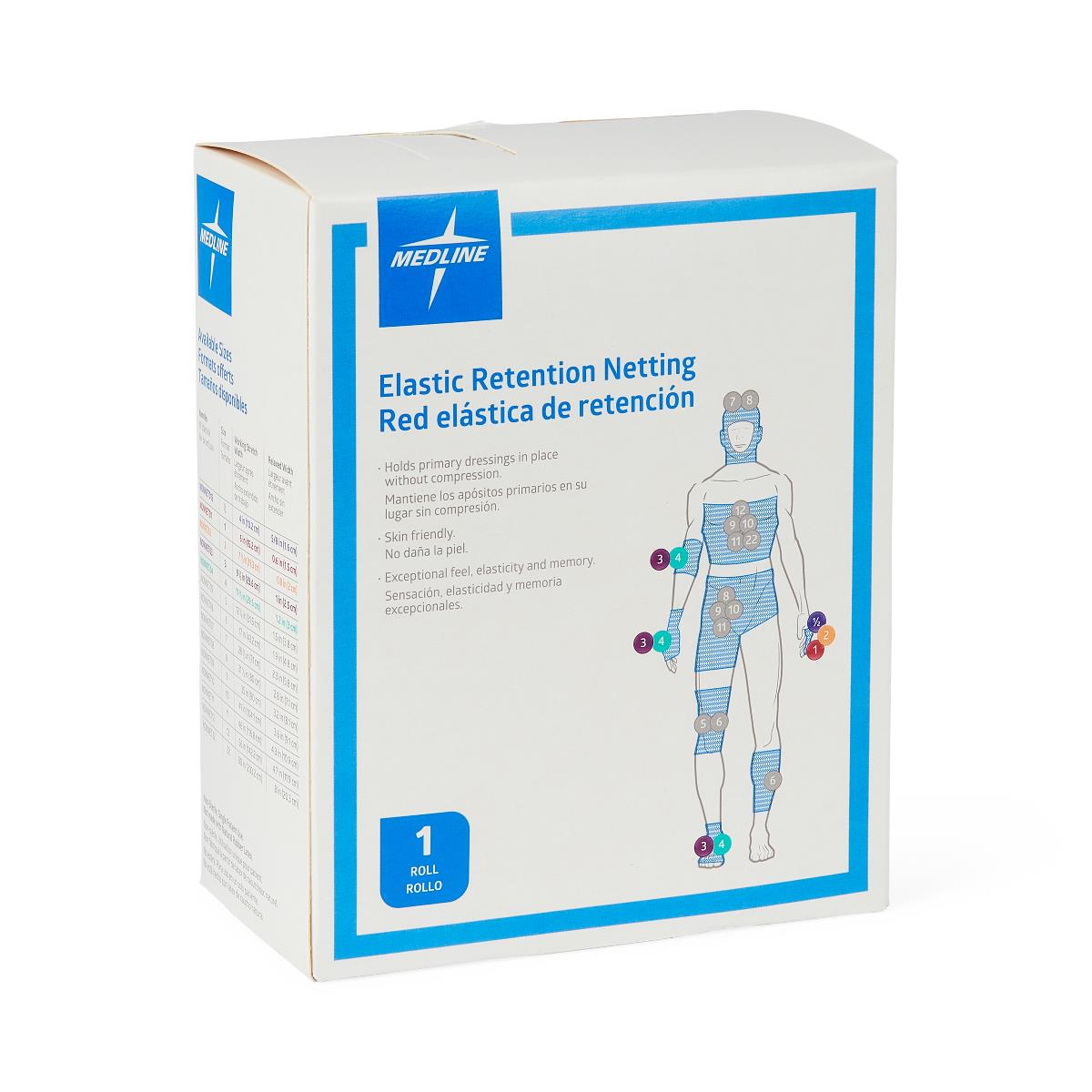 Medline Stretch Tubular Elastic Dressing Retention Nets 25 yd Roll
