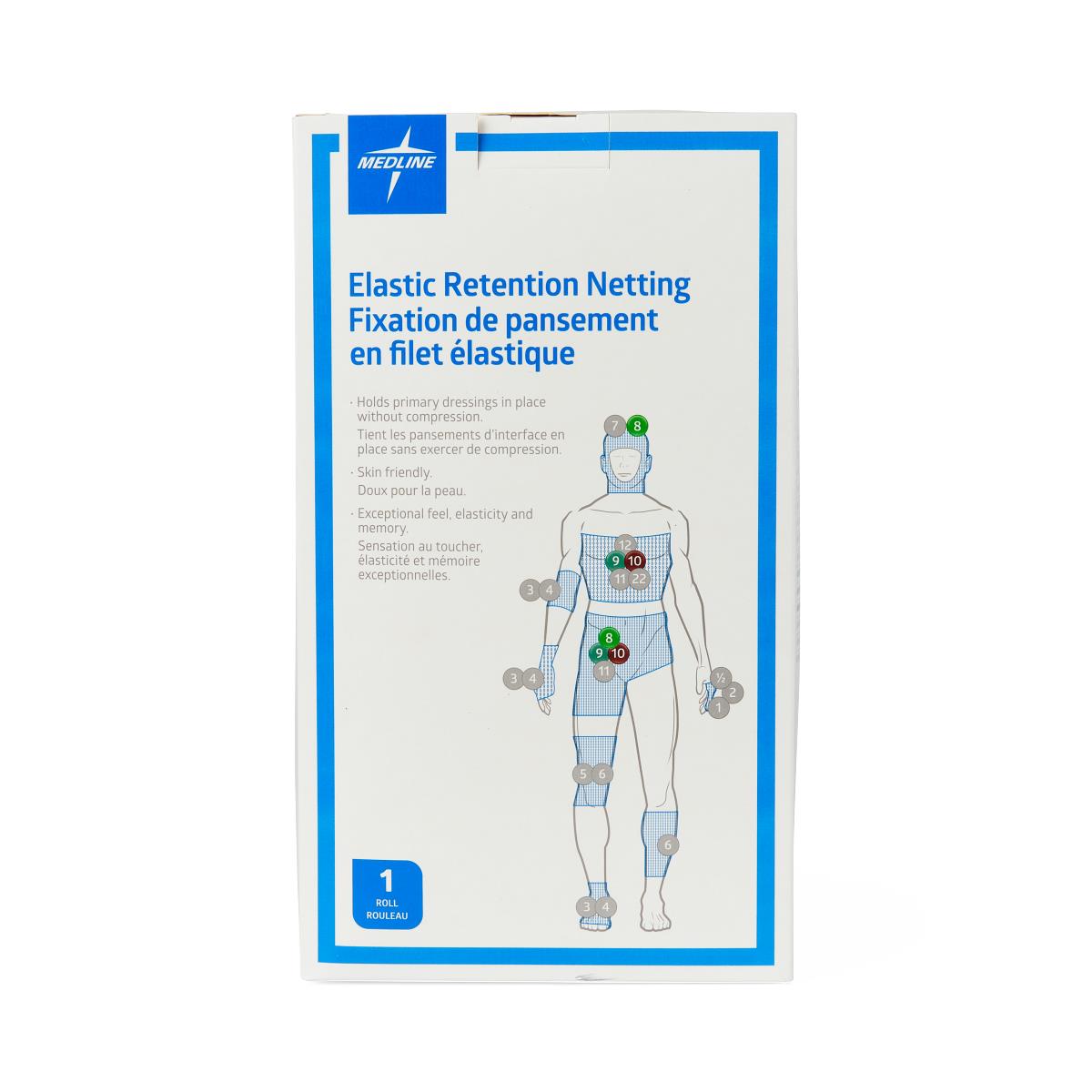 Medline Stretch Tubular Elastic Dressing Retention Nets 25 yd Roll