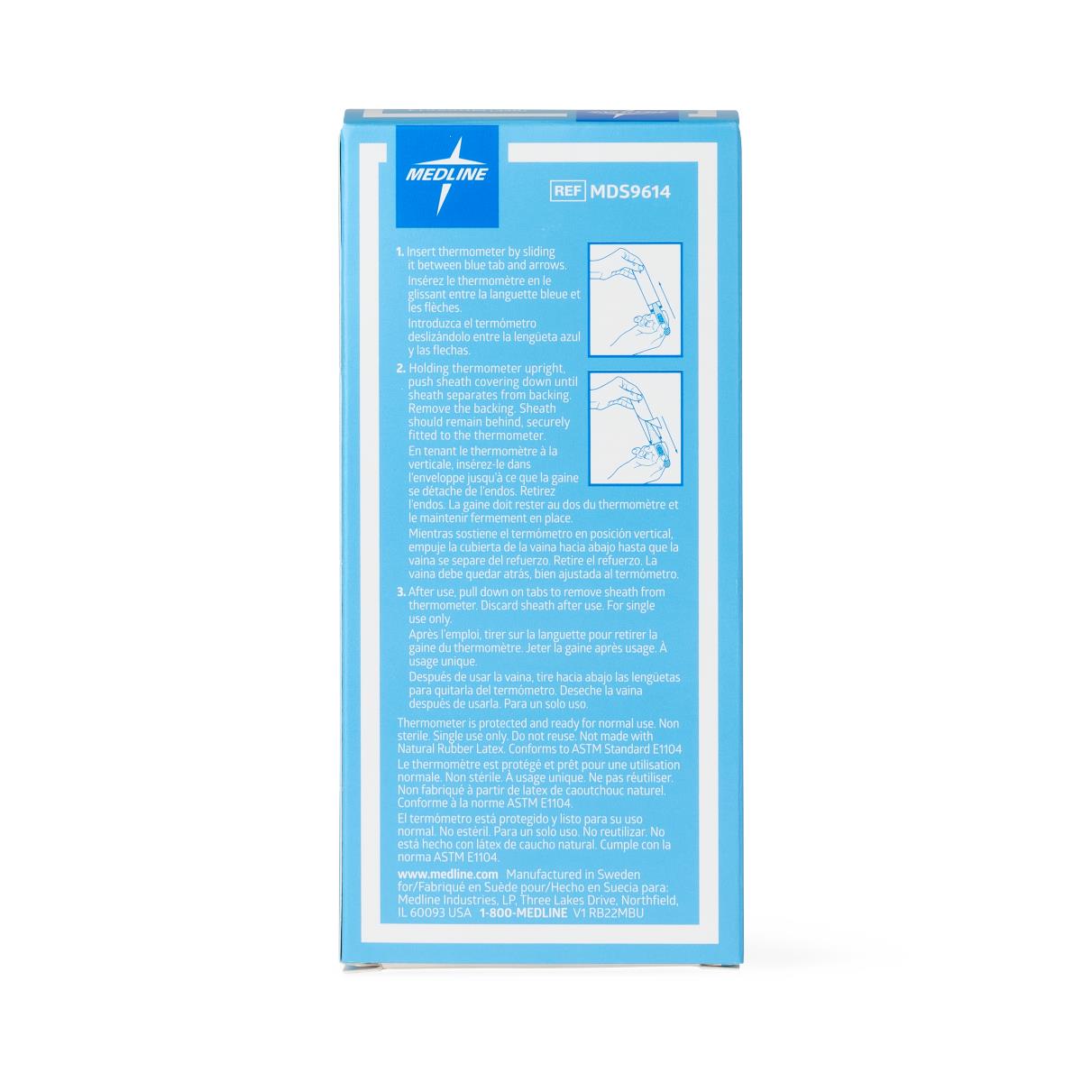 Thermometer Disposable Sheaths For Digital Thermometer Box/100 Each