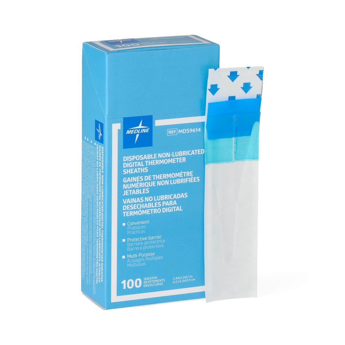 Thermometer Disposable Sheaths For Digital Thermometer Box/100 Each