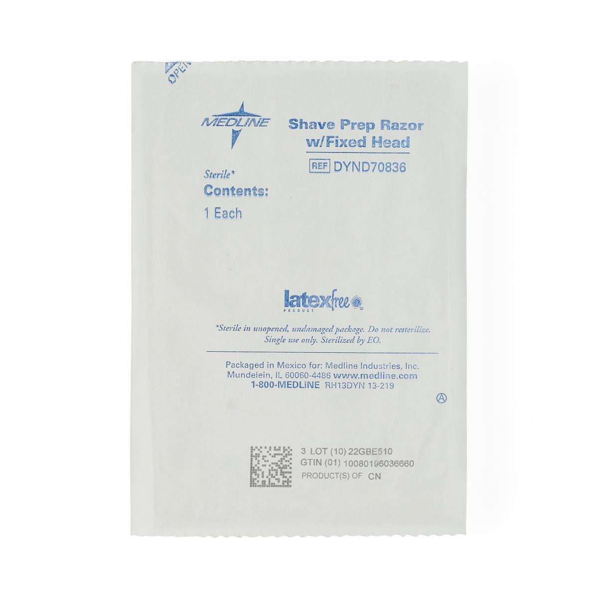 Prep Razor Dual Sided Sterile Case/100 Each