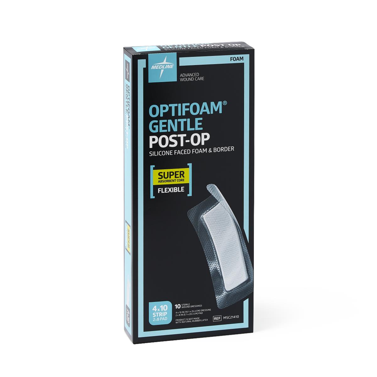 Optifoam Gentle Post-Op Foam Wound Dressings Silicone Adhesive Super Absorbent Foam Dressing With Border