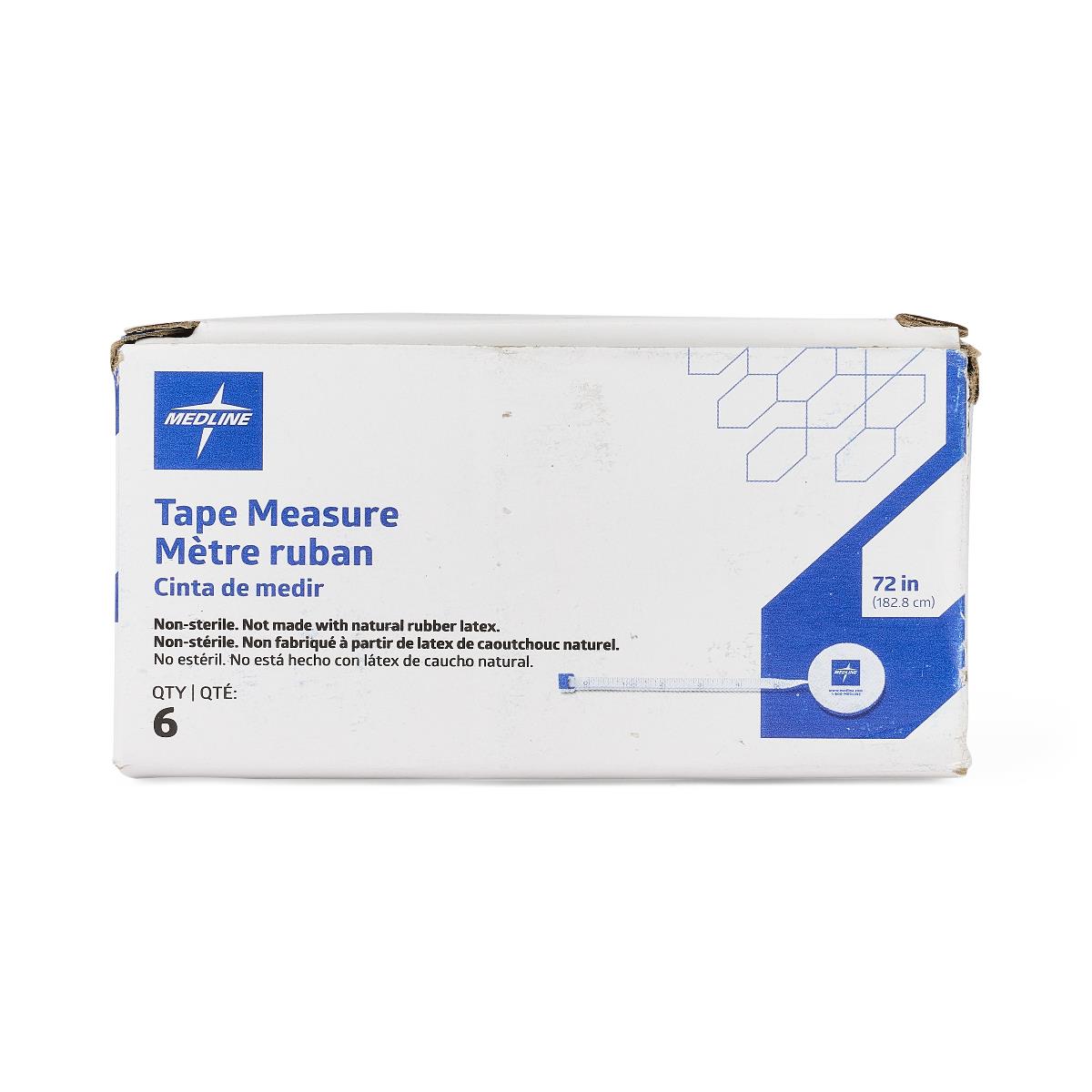Tape Measure Vinyl Coated 72" Length With Push Button Retractor Each
