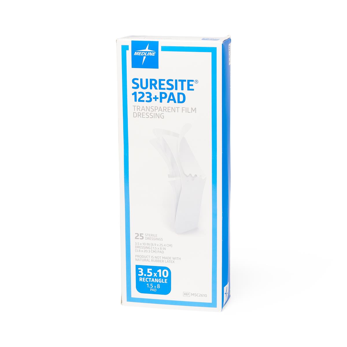 SureSite 123+ Pad Transparent Film Dressing With Pad