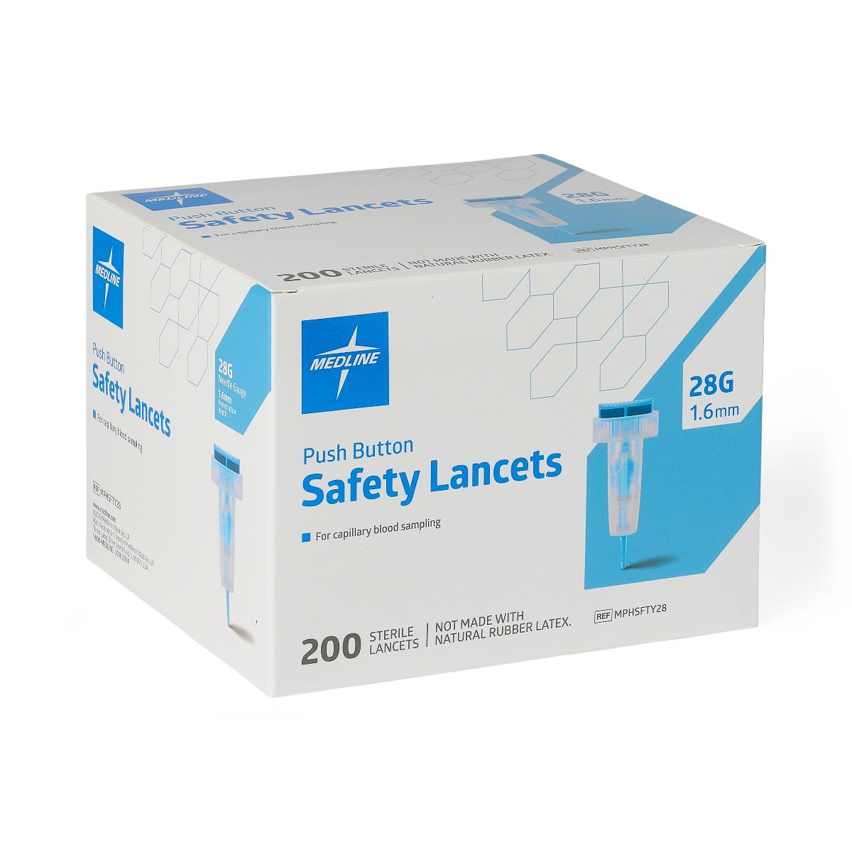 Safety Blood Lancet Push Button Type