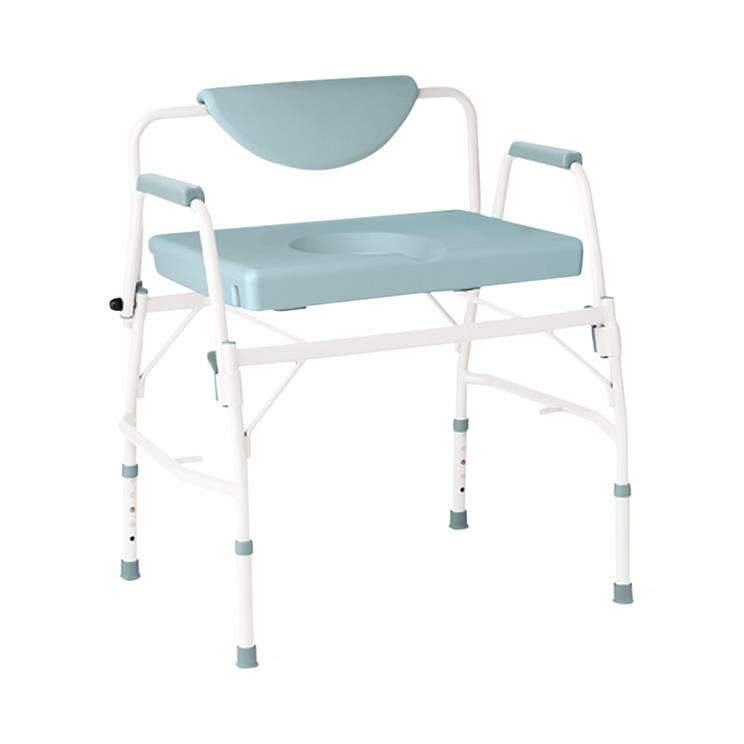 Commode Chair Xw Stationary W/drop Arms & Adj Ht Leg 1000lb Capacity