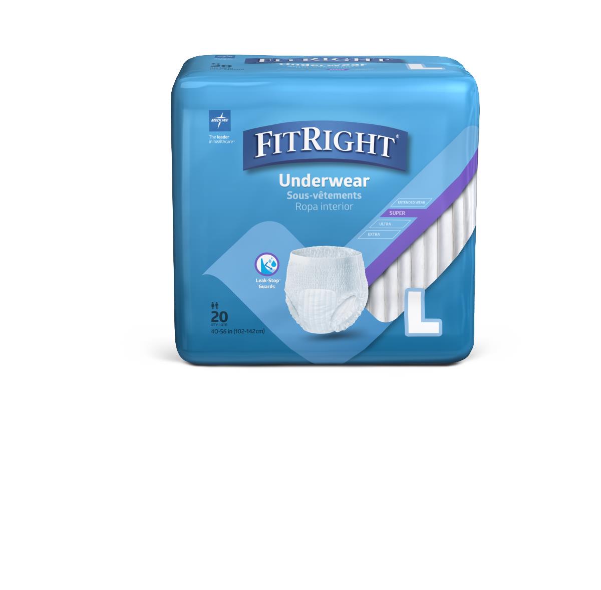 FitRight Super Protective Adult Incontinence Underwear
