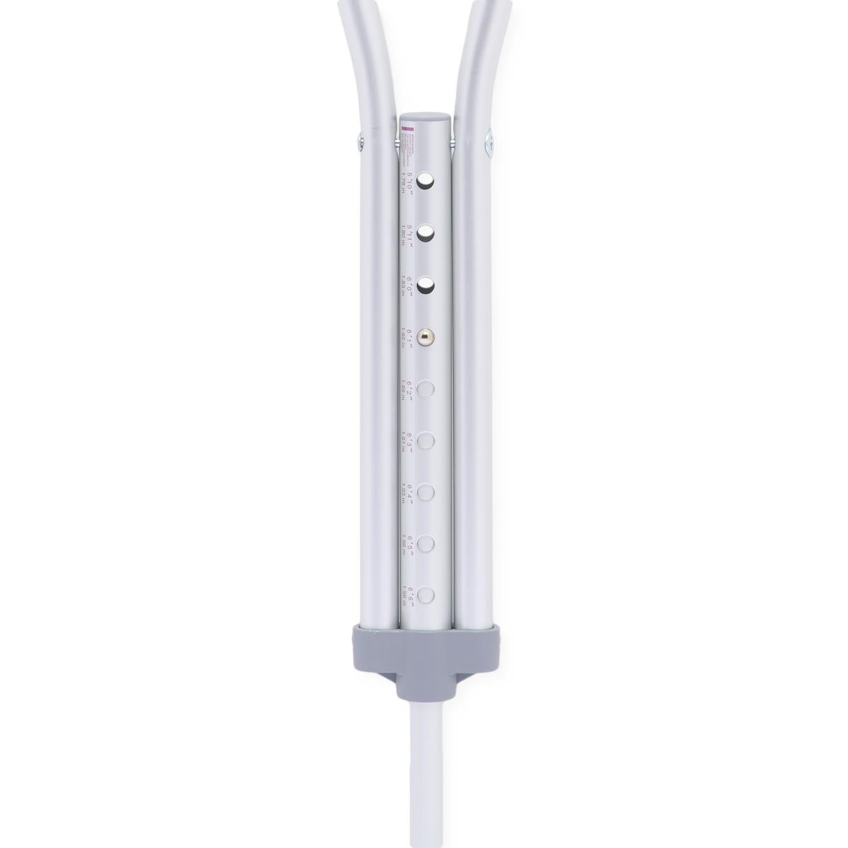 Medline Aluminum Push-button Adjustable Crutch