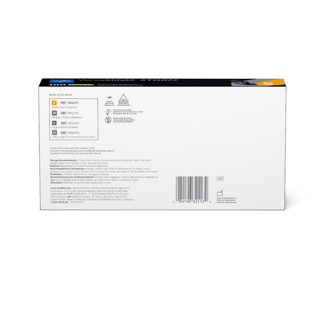 Versashield Storm Powder-free Nitrile Exam Gloves Black - BeHope