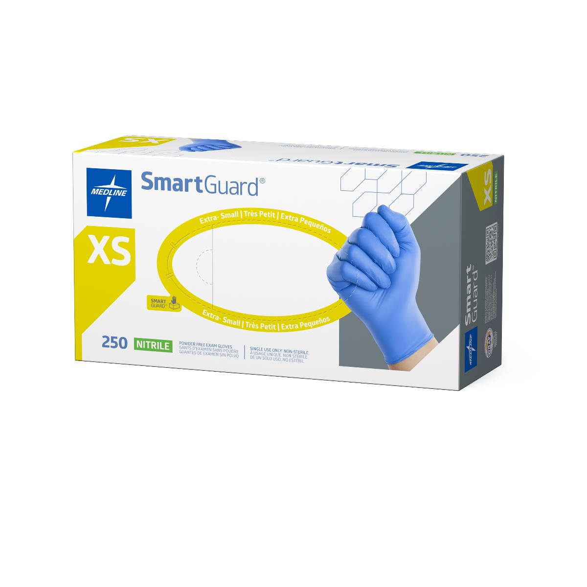 SmartGuard Nitrile Exam Gloves Blue Powder-free