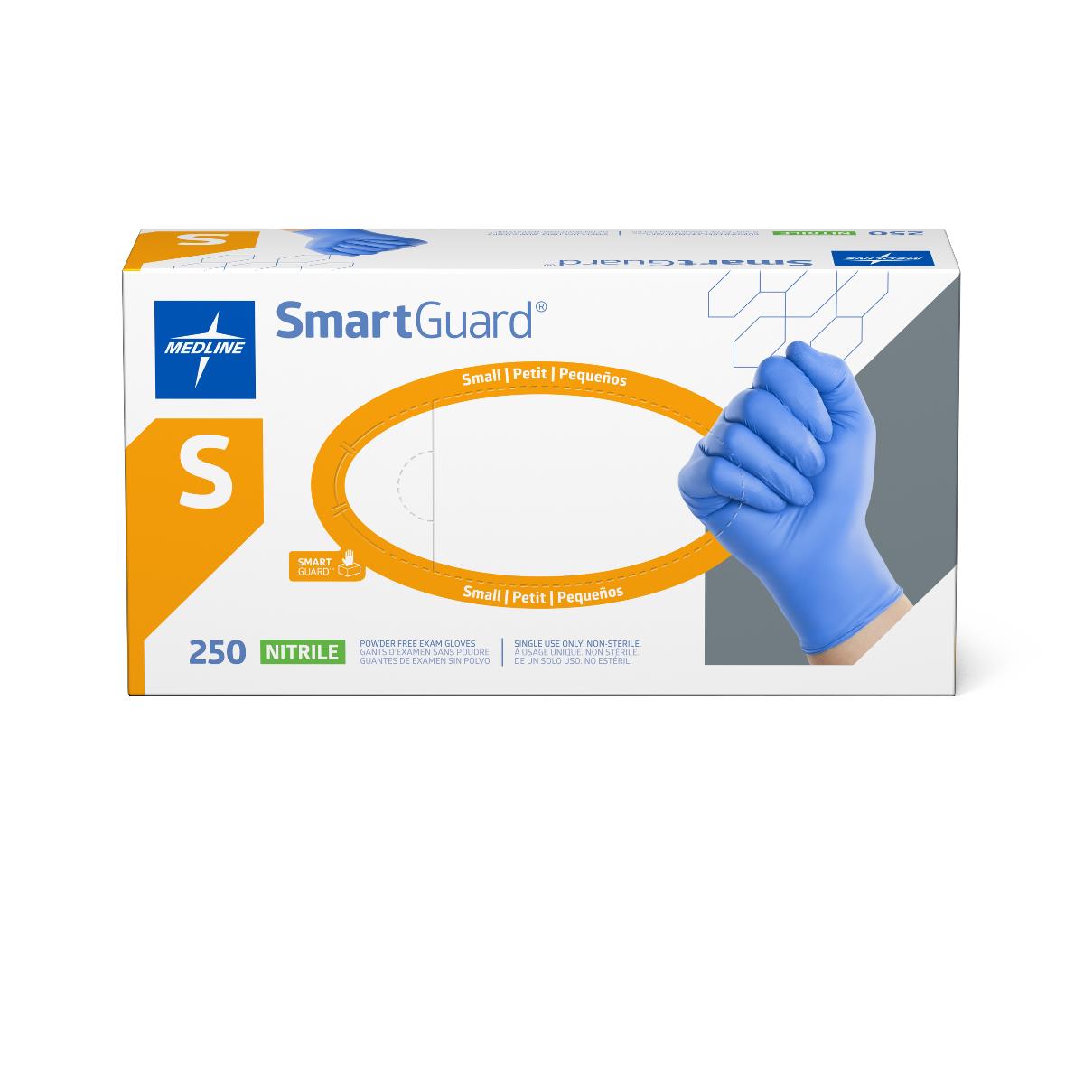 SmartGuard Nitrile Exam Gloves Blue Powder-free