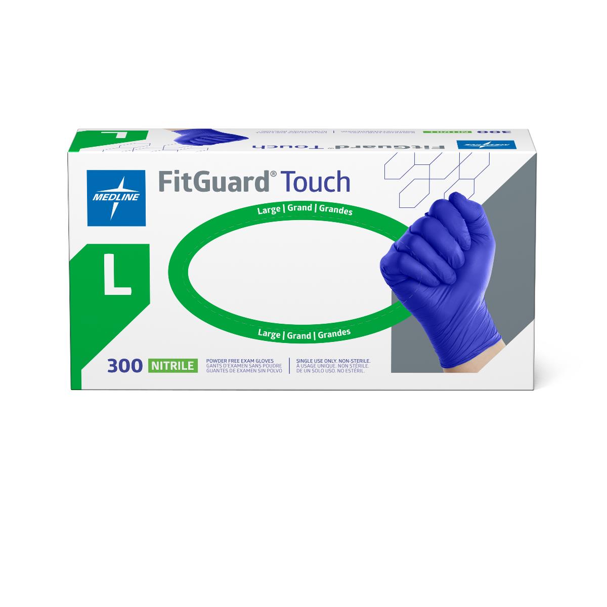 Fitguard® Touch Powder-free Nitrile Exam Glove, Blue