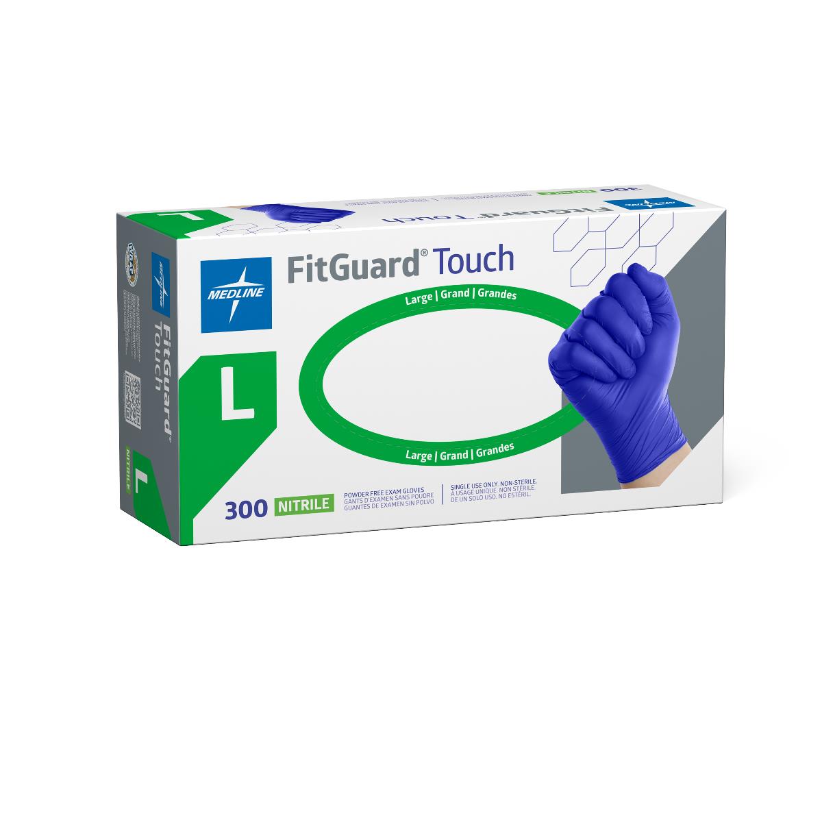 Fitguard® Touch Powder-free Nitrile Exam Glove, Blue