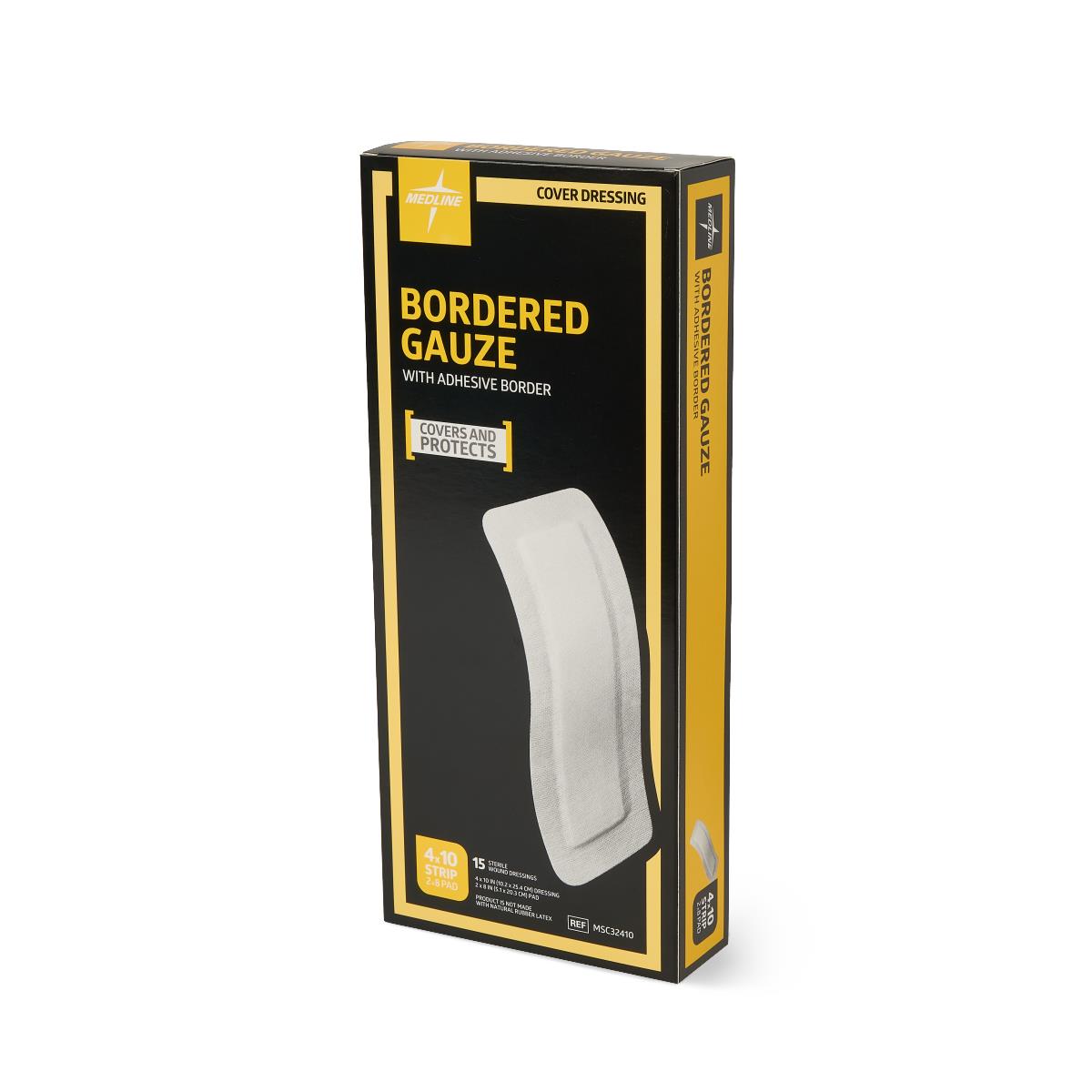 Medline Bordered Gauze Adhesive Island Wound Dressings