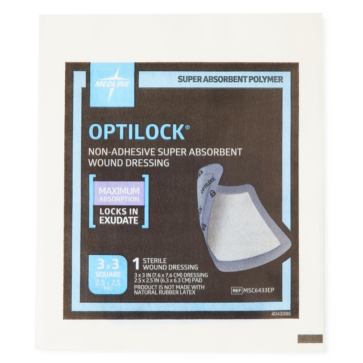 Optilock Non-adhesive Super Absorbent Wound Dressing