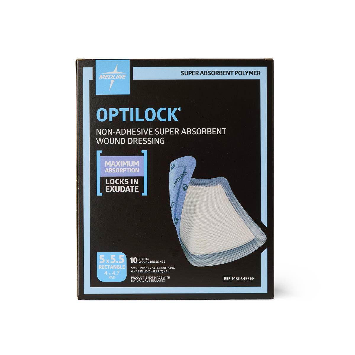 Optilock Non-adhesive Super Absorbent Wound Dressing