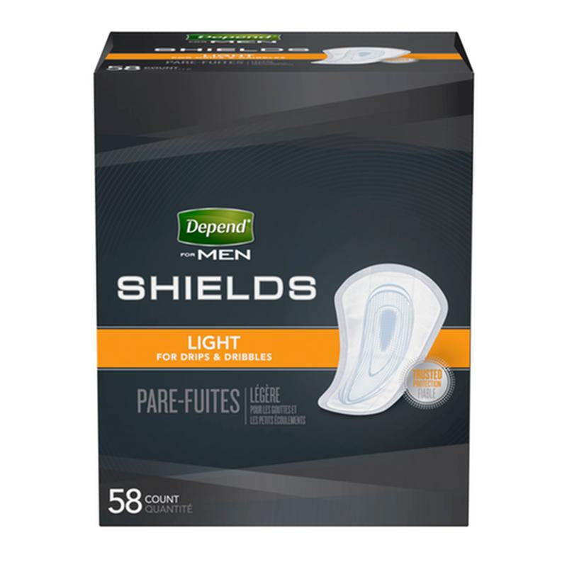 Pkg/58 Depend Fit-flex Light Shields Male Convenience