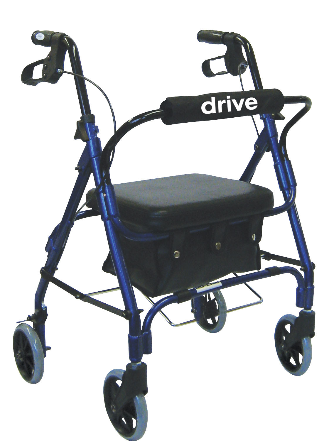 Junior Rollator Rolling Walker With Padded Seat, Blue - BeHope