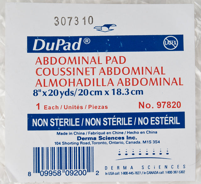 Dupad Abdominal Pad 8in X 20yds, Non-sterile - BeHope