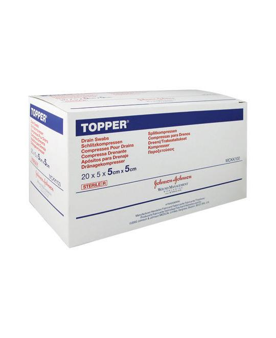 Bx/100 Topper® Drain Swabs 7.5Cm X 7.5Cm