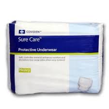 Cs/4bg (14ea/bg) Sure Care Protective Underwear, Heavy, X-large (48"-66")