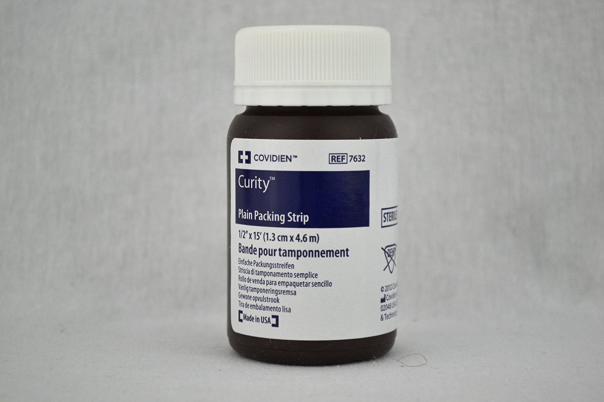 Curity Packing Strips,Plain 1/2" X 5Yds