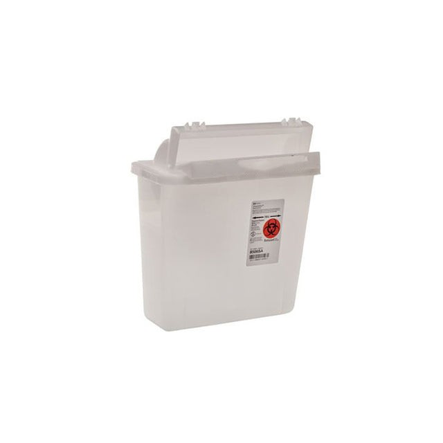 In-room Sharps Container With Counter Balanced Lid -clear 5qt - BeHope