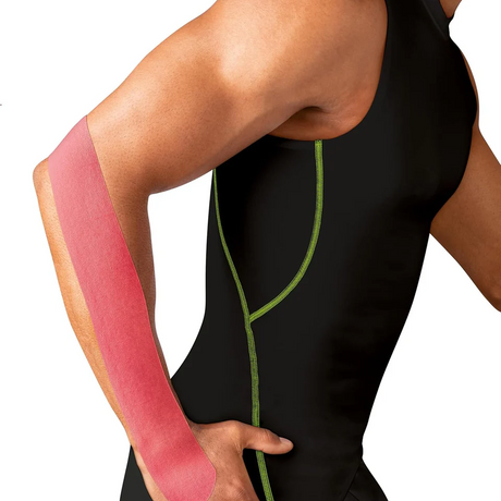 Leukotape k thin elastic adhesive tape 7.5cm x 5m, blue - BeHope