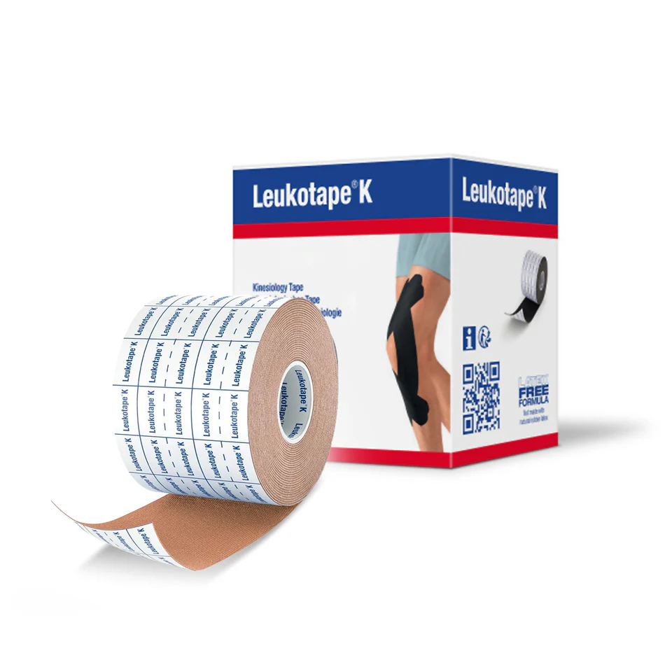 Leukotape K Thin Elastic Adhesive Tape 5cm X 5m, Beige - BeHope