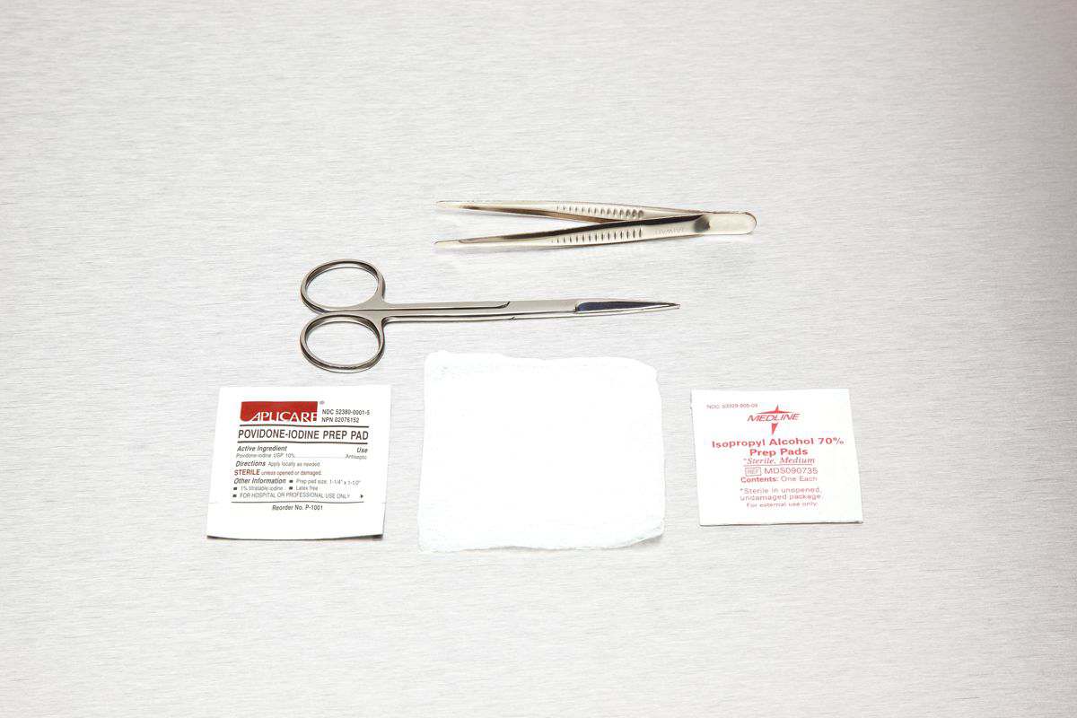 Suture Removal Tray W/ Littauer Wire Scissors