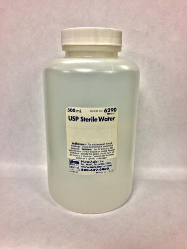 Ea/1 Sterile Water, Irrigation Bottle Screw Cap 500ml