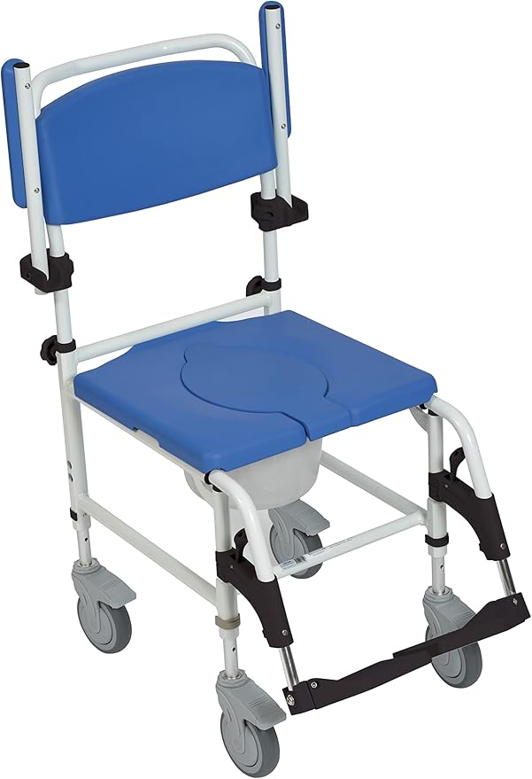 Aluminum Shower Commode Mobile Chair