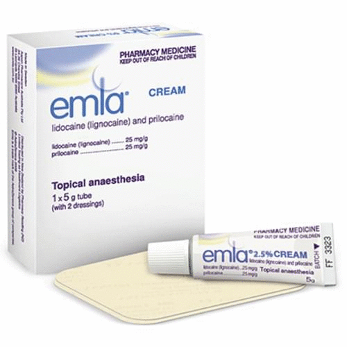 Emla Cream With 2 Tegaderm Dressing 5g Tube Each - BeHope