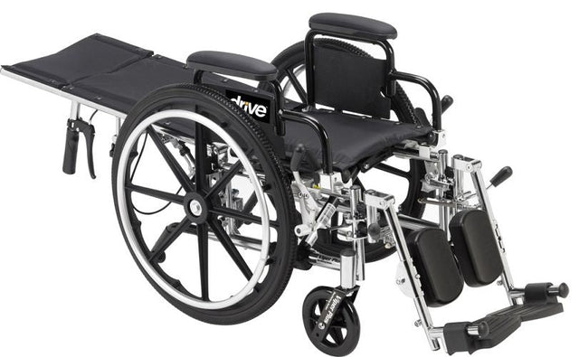 Viper Plus Gt Full Reclining Wheelchair, Detachable Full Arms, 16" Seat - BeHope