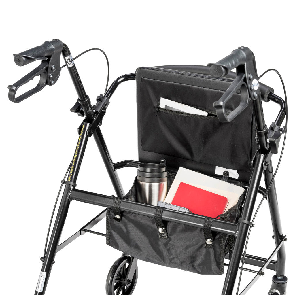 Aluminum Rollator, 6" Casters - BeHope