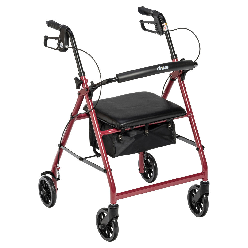 Aluminum Rollator, 6" Casters - BeHope
