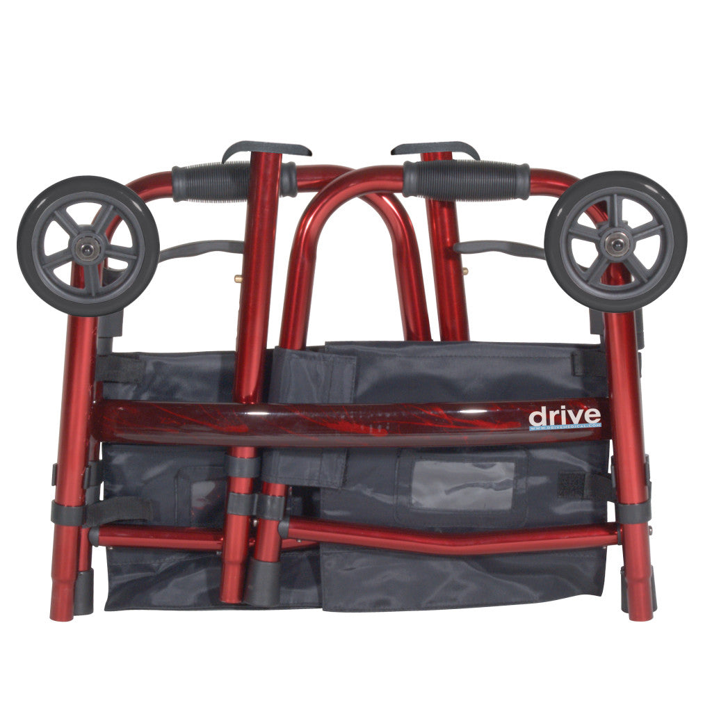 Deluxe Folding Travel Walker with 5" Wheels - BeHope
