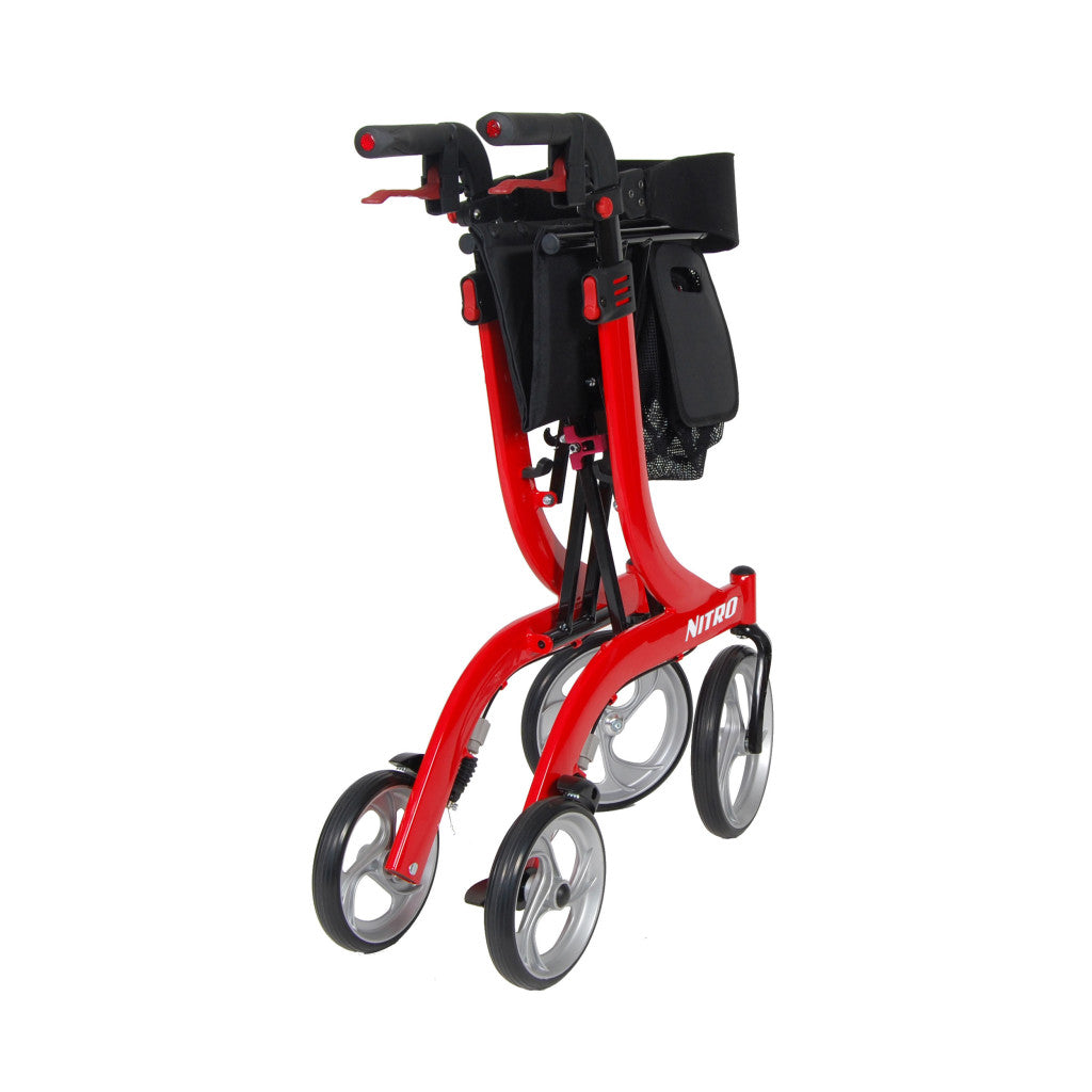 Nitro Aluminum Rollator, 10" Casters - BeHope