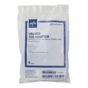 Respiratory In-line Valved Tee Adapter 22mm Od/id Case/30 Each - BeHope
