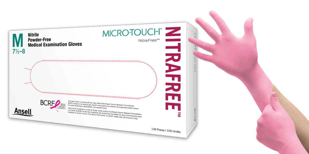 Microtouch Nitrile Gloves Poweder Free Non-sterile Large Box/100 Each - BeHope